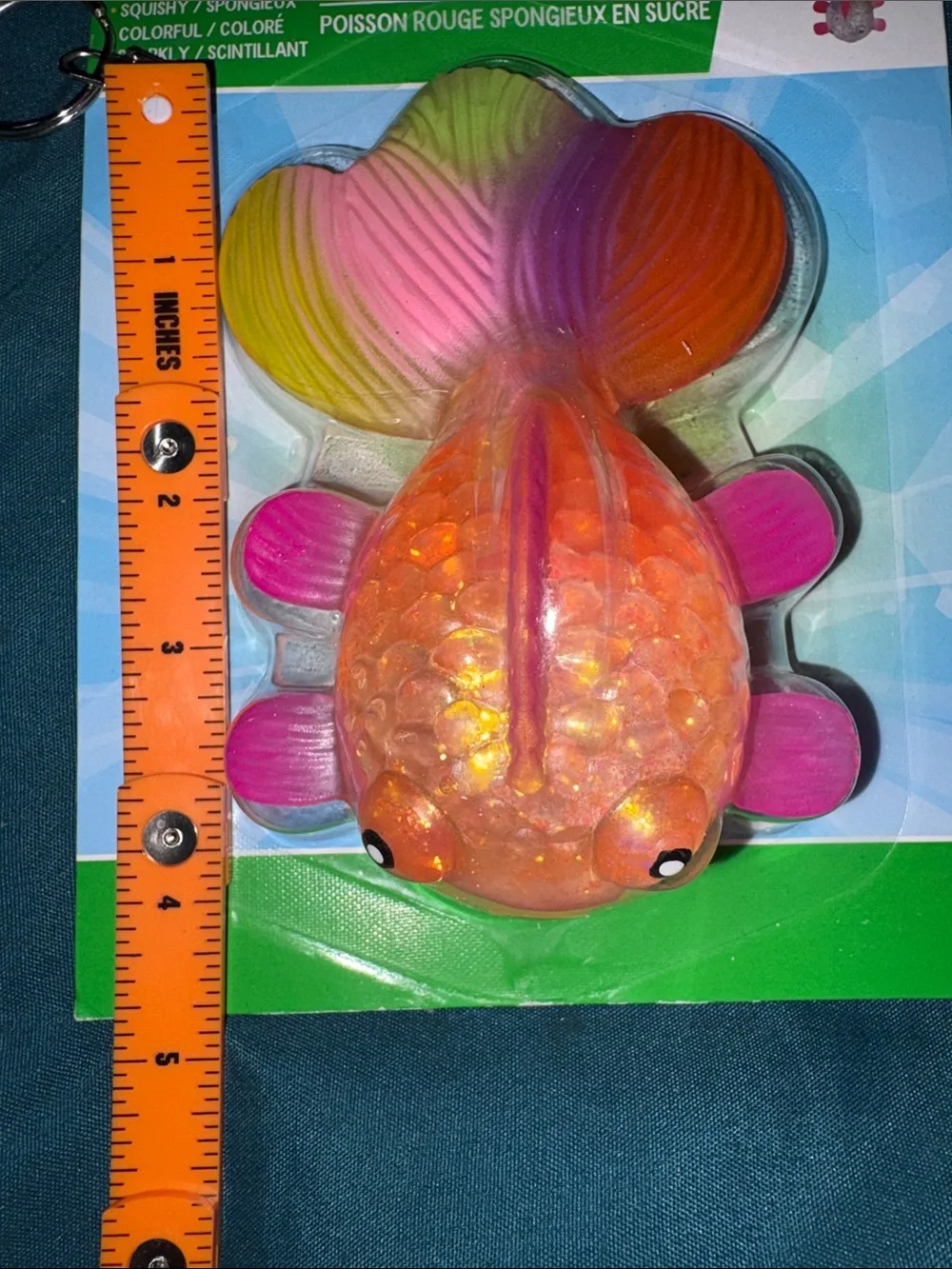 Novelty World - Orange & Pink Squishy Sugar Goldfish Toy